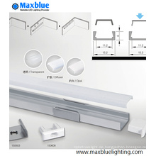 1506 Aluminiumprofilgehäuse mit Deckel für LED-Streifenbeleuchtung